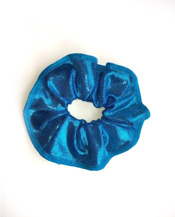 ocean blue mystique gymnastics scrunchie