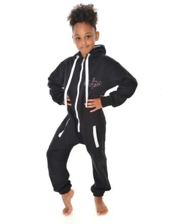 new gymnastics personalised black onesie