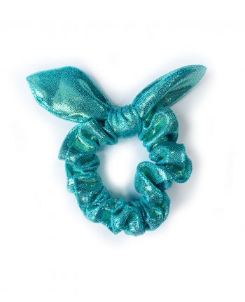 scrunchie knotted bunny bow mint