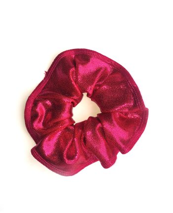 cherry red gymnastics mystique scrunchie