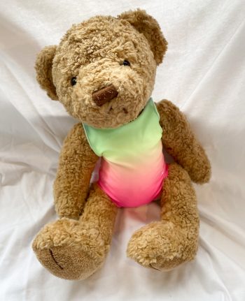 cute ombre rainbow matching teddy bear doll gymnastics leotard xmas gifts